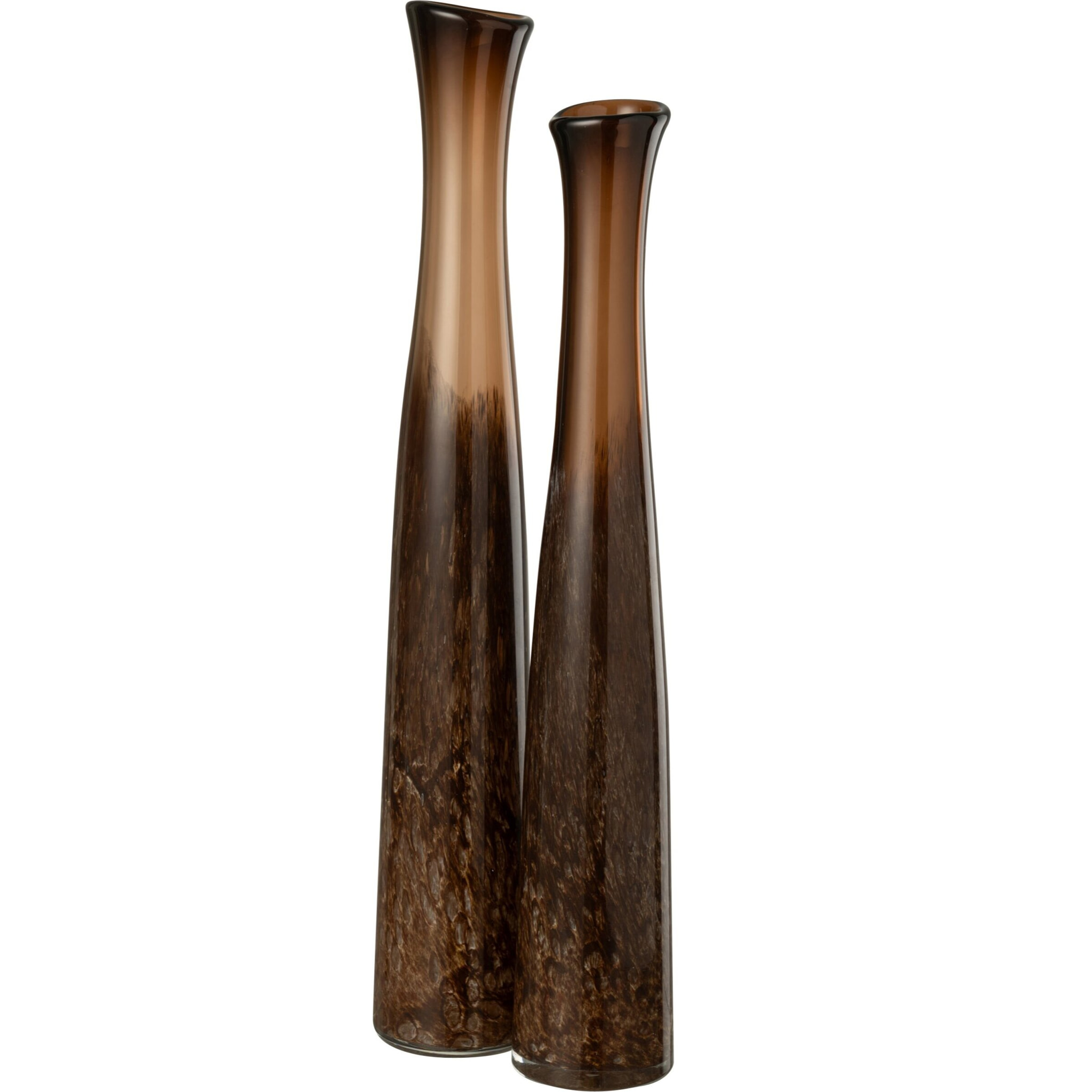 J-Line vase Cilindre - verre - brun - large - 60 cm de hauteur
