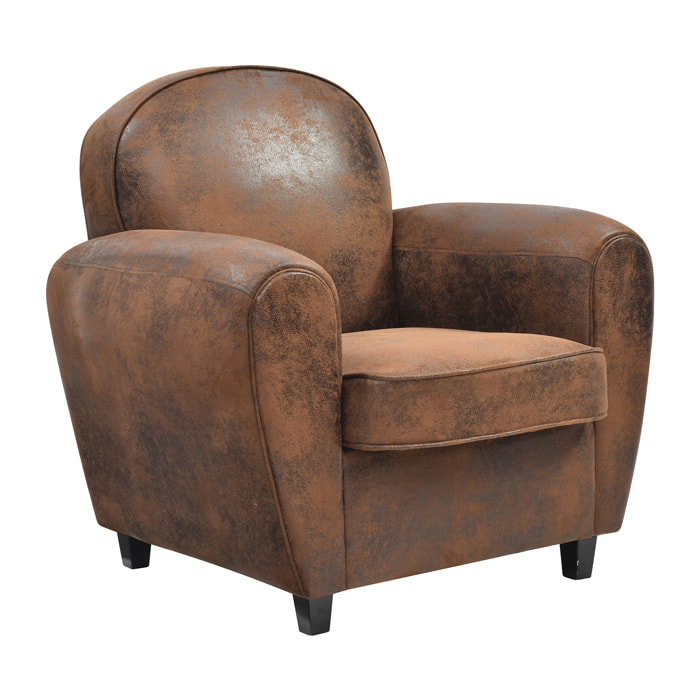 Fauteuil Club Marron