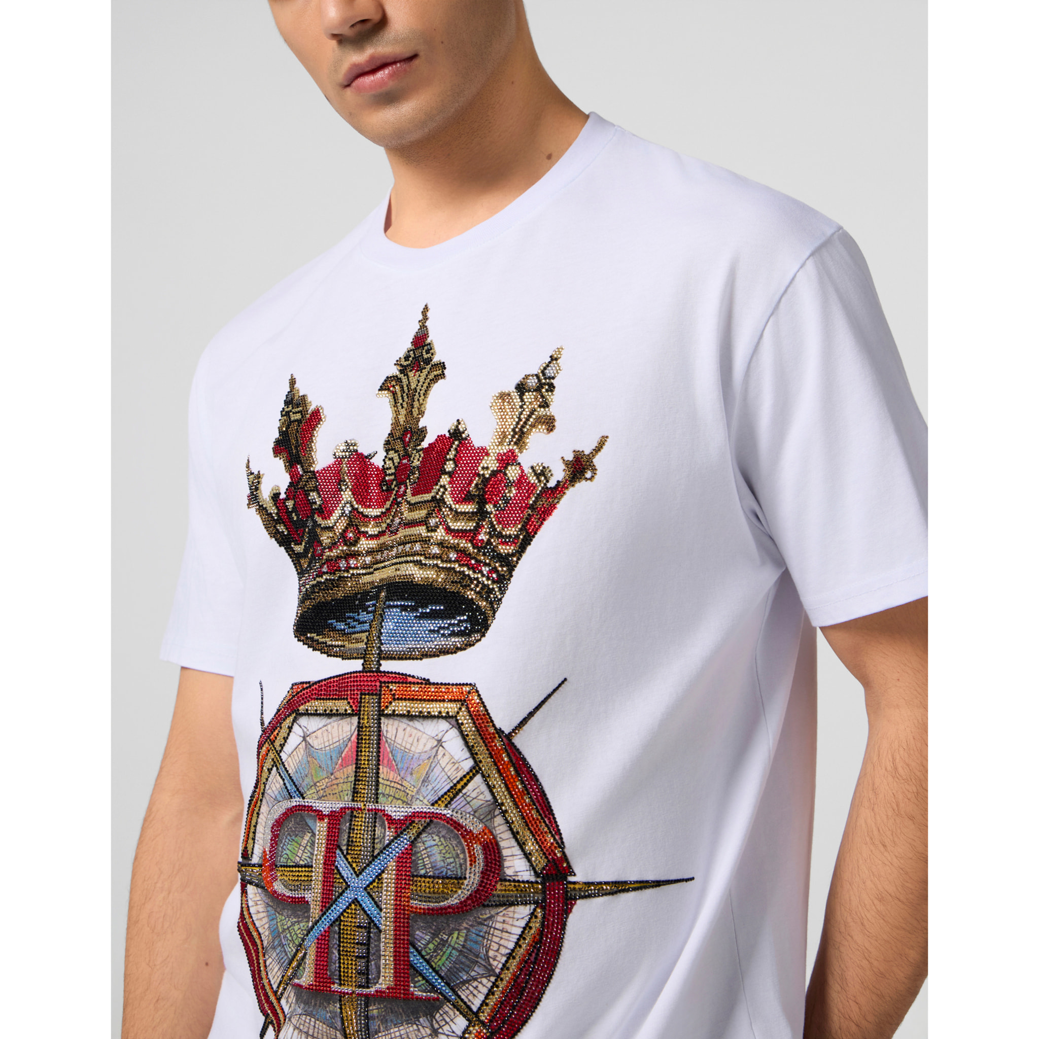 PHILIPP PLEIN Camiseta Cuello Redondo Ss