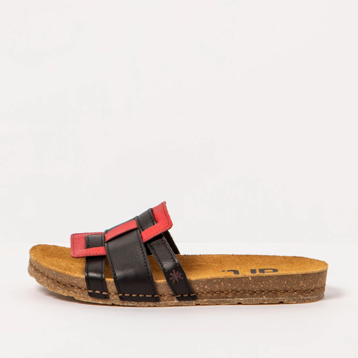 Sandalias 0259 NAPPA MULTI BLACK/ CRETA color Multi black