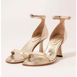 Sandalias con tacón S3193 NAPPA CHAMPAGNE/ ALBANA color Champagne