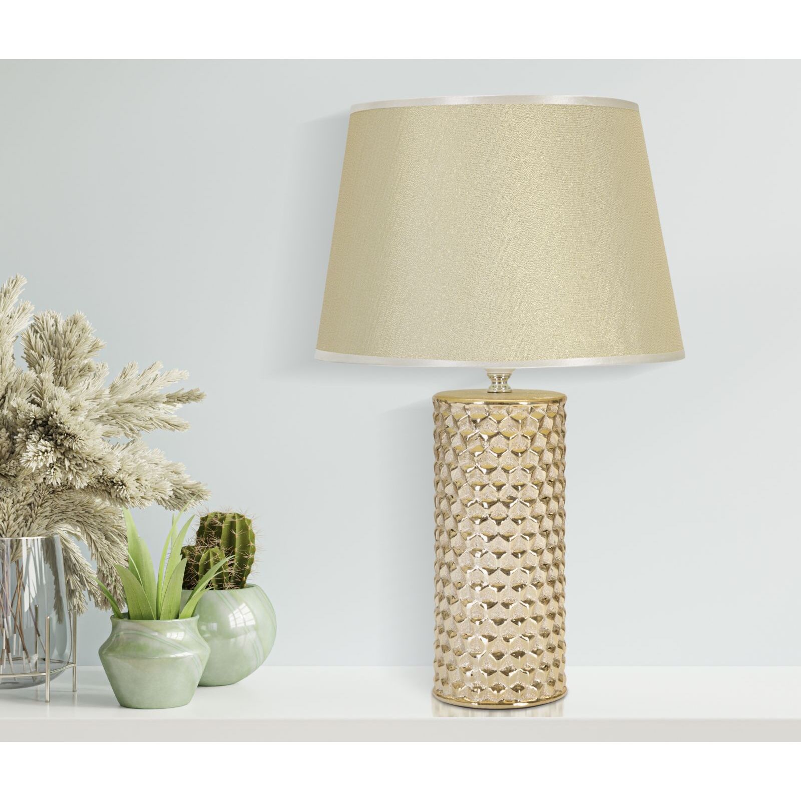 LAMPADA DA TAVOLO GLAM GOLD CM Ø 30X47,5