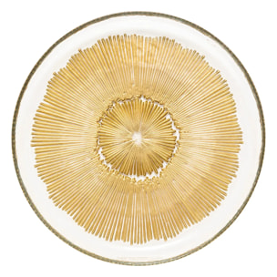 Assiette dessert Celeste doré D21xH2cm