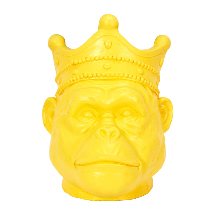 Porte Plante Orangoutan Magnesia Jaune H38.5cm
