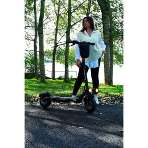 URBANGLIDE eCross Pro ES – Trottinette Électrique – 50 km d'Autonomie – Tout-Terrain 10" – Suspensions Avant/Arriè