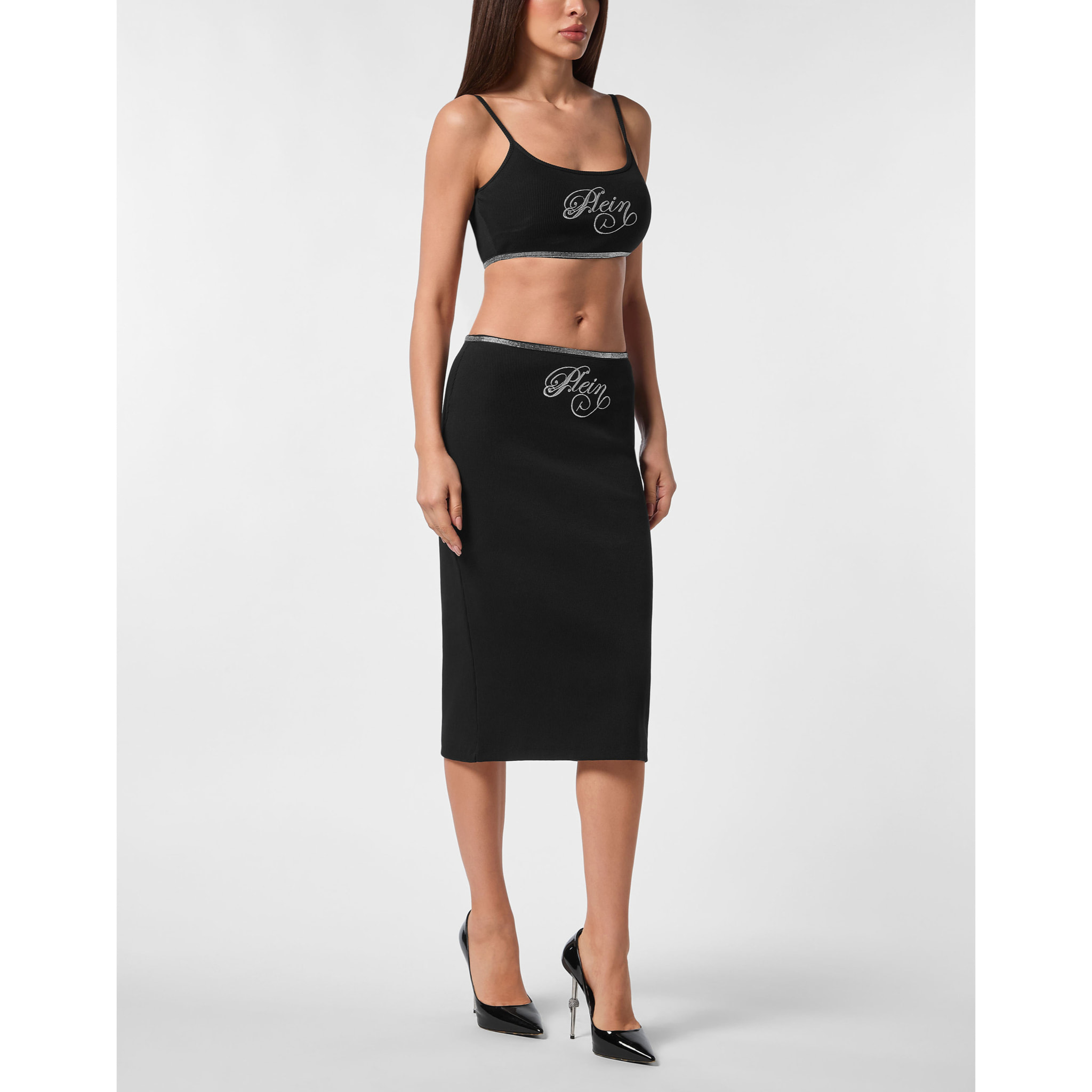 PHILIPP PLEIN Long Skirt SIGNATURE