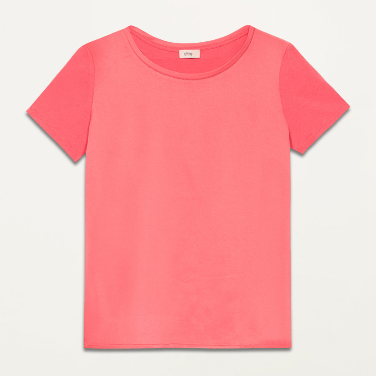 Oltre - Camiseta bimaterial - Rojo