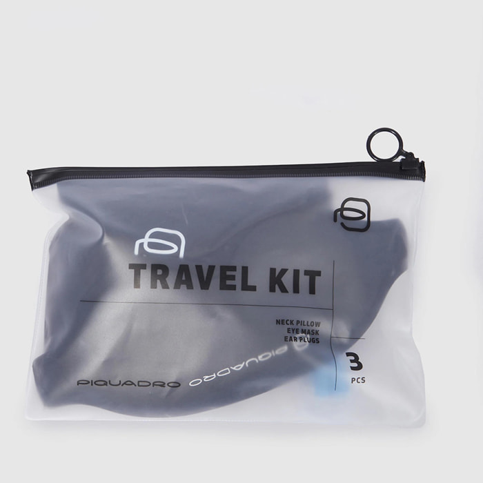 Piquadro Travelset with inflatable neck pillow