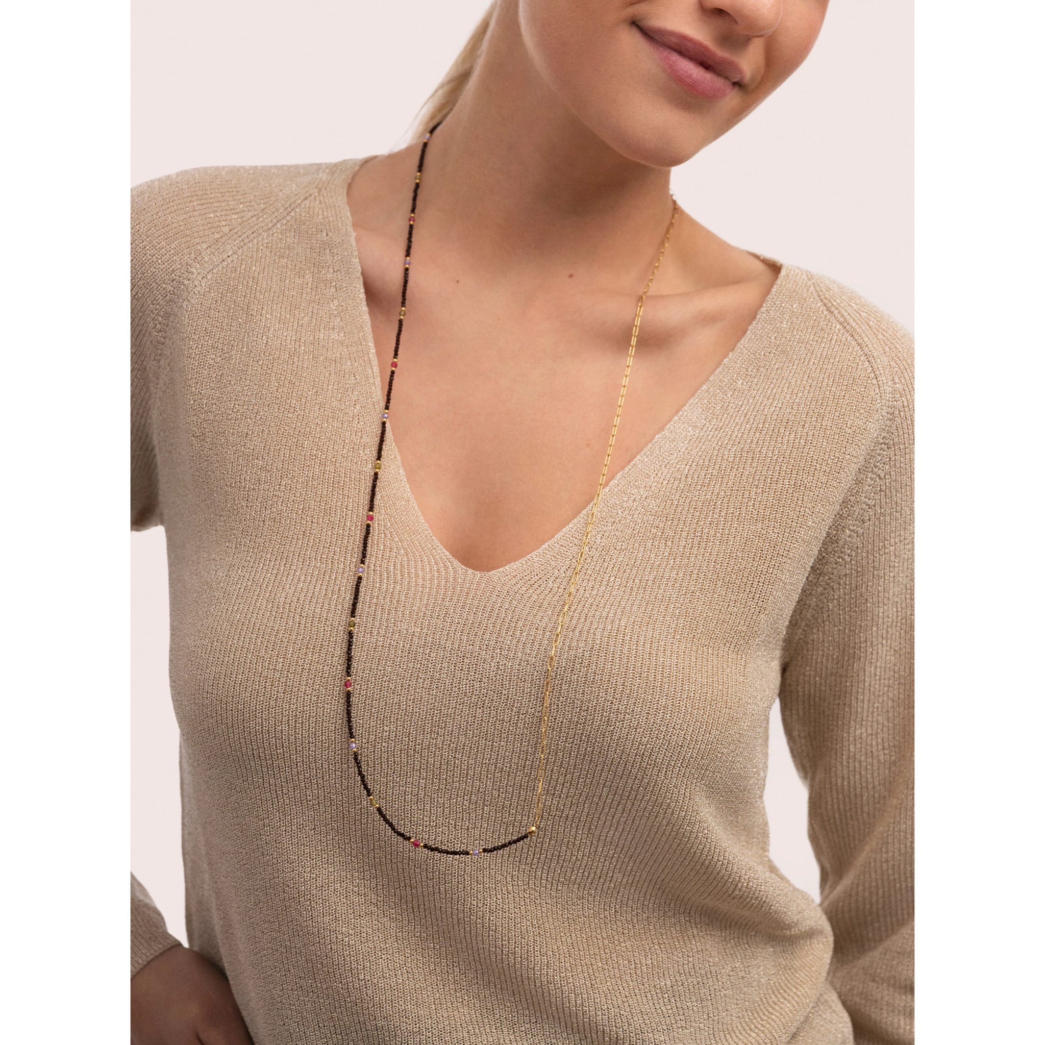 Collana Long Winter Glam Acciao Placcato Oro