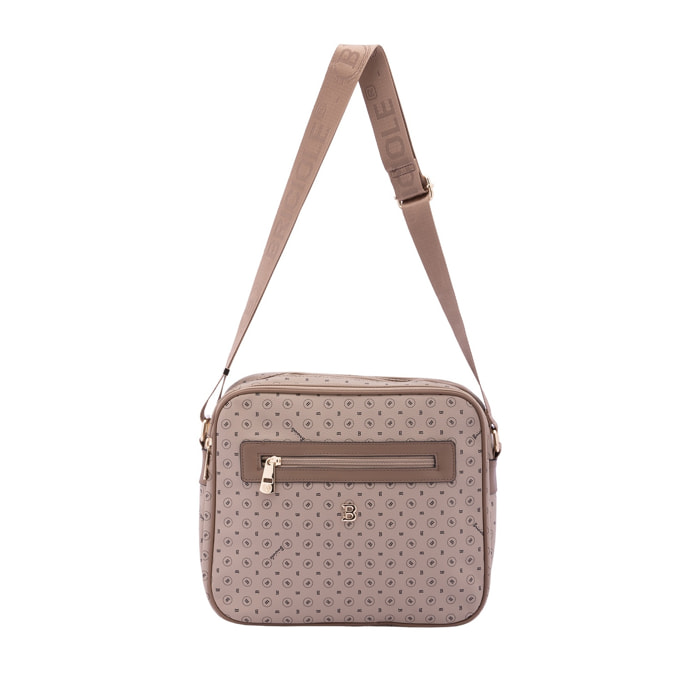 Borsa a tracolla da donna - Modello Iduna - Ecopelle e poliestere - 24.0 x 29.0 x 11.0 cm