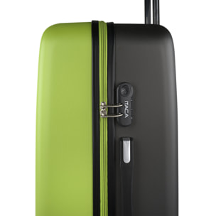 Juego De Maletas Rígidas Abs Itaca Tiber Pistacho-Antracita