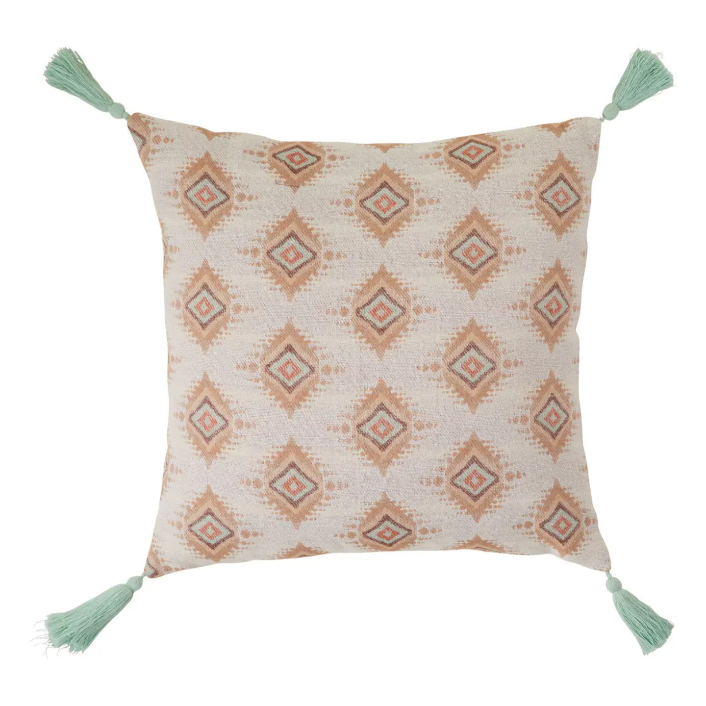 Coussin "Ikat" jacquard 38x38cm