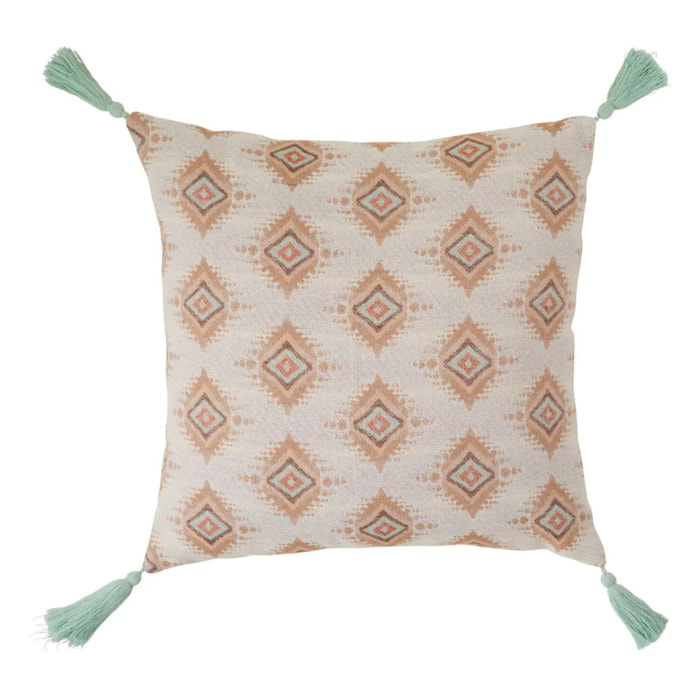 Coussin "Ikat" jacquard 38x38cm