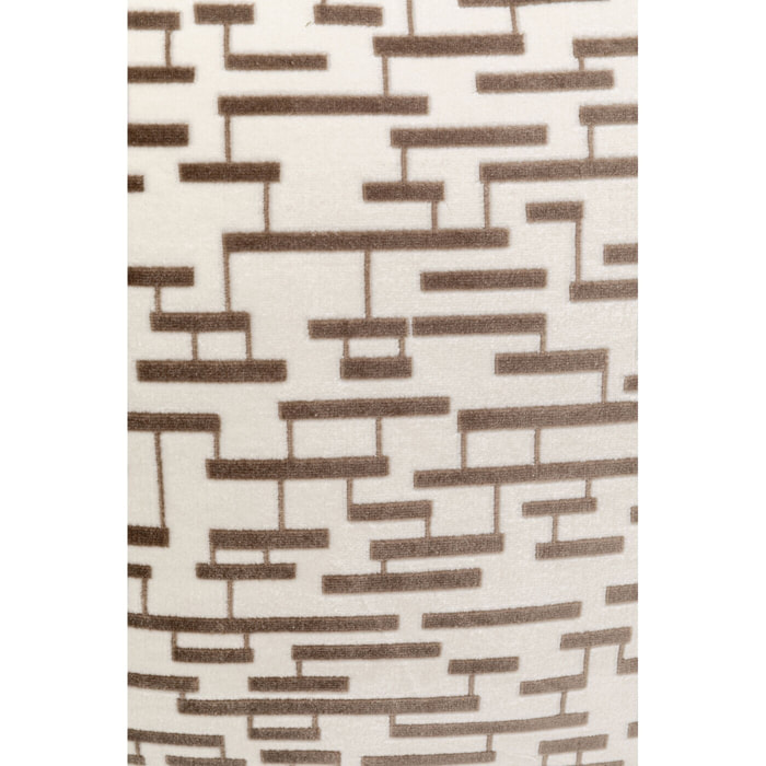 Coussin Suono blanc et marron Kare Design