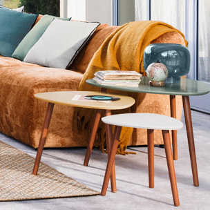 Tables gigognes "Mileo" L34 46 60cm