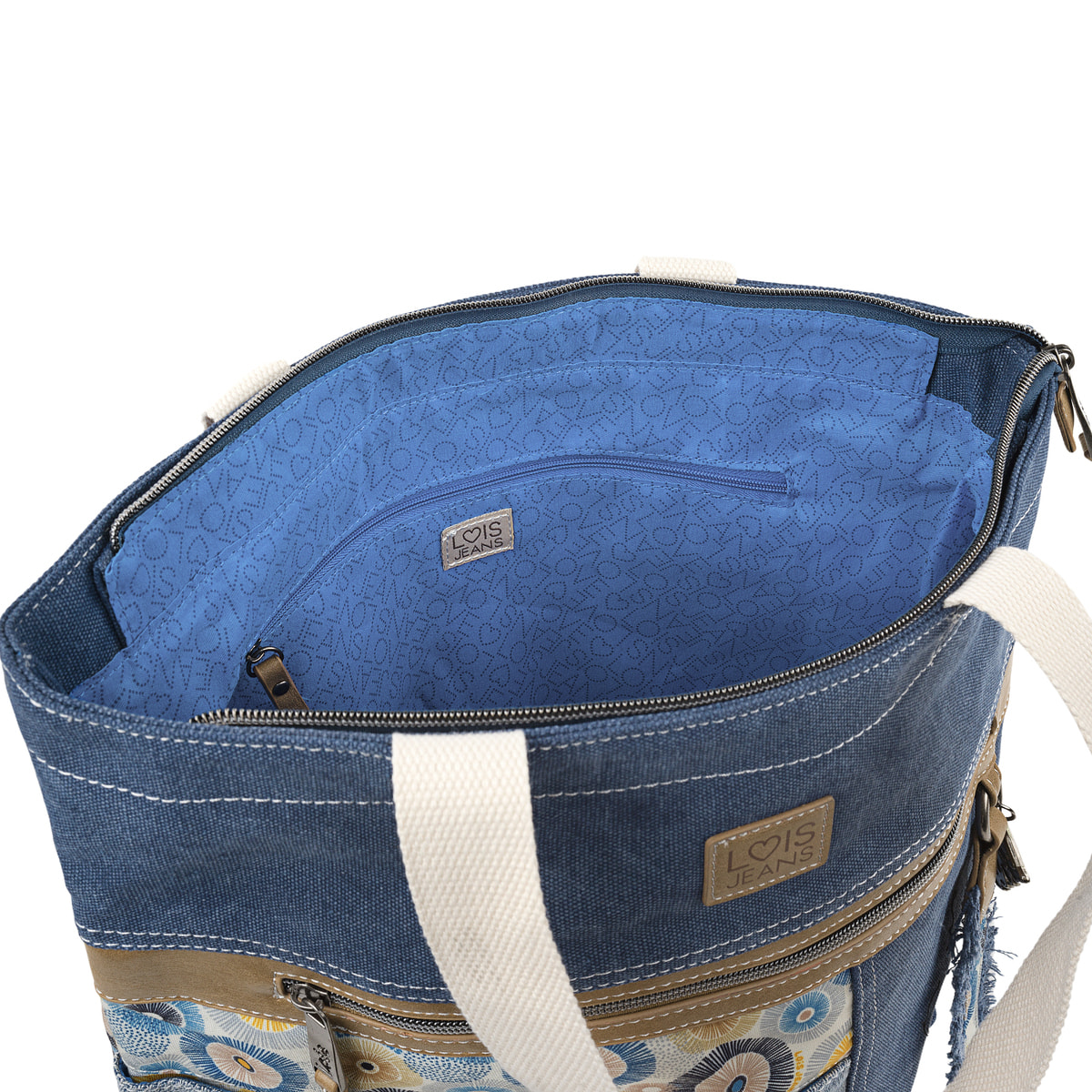 Bolso Shopper-Tote Lois Carolina Azul