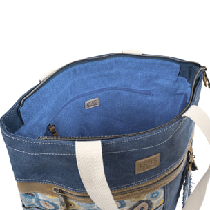 Bolso Shopper-Tote Lois Carolina Azul