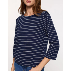 Camiseta Rayas Azul Marino - Teluk