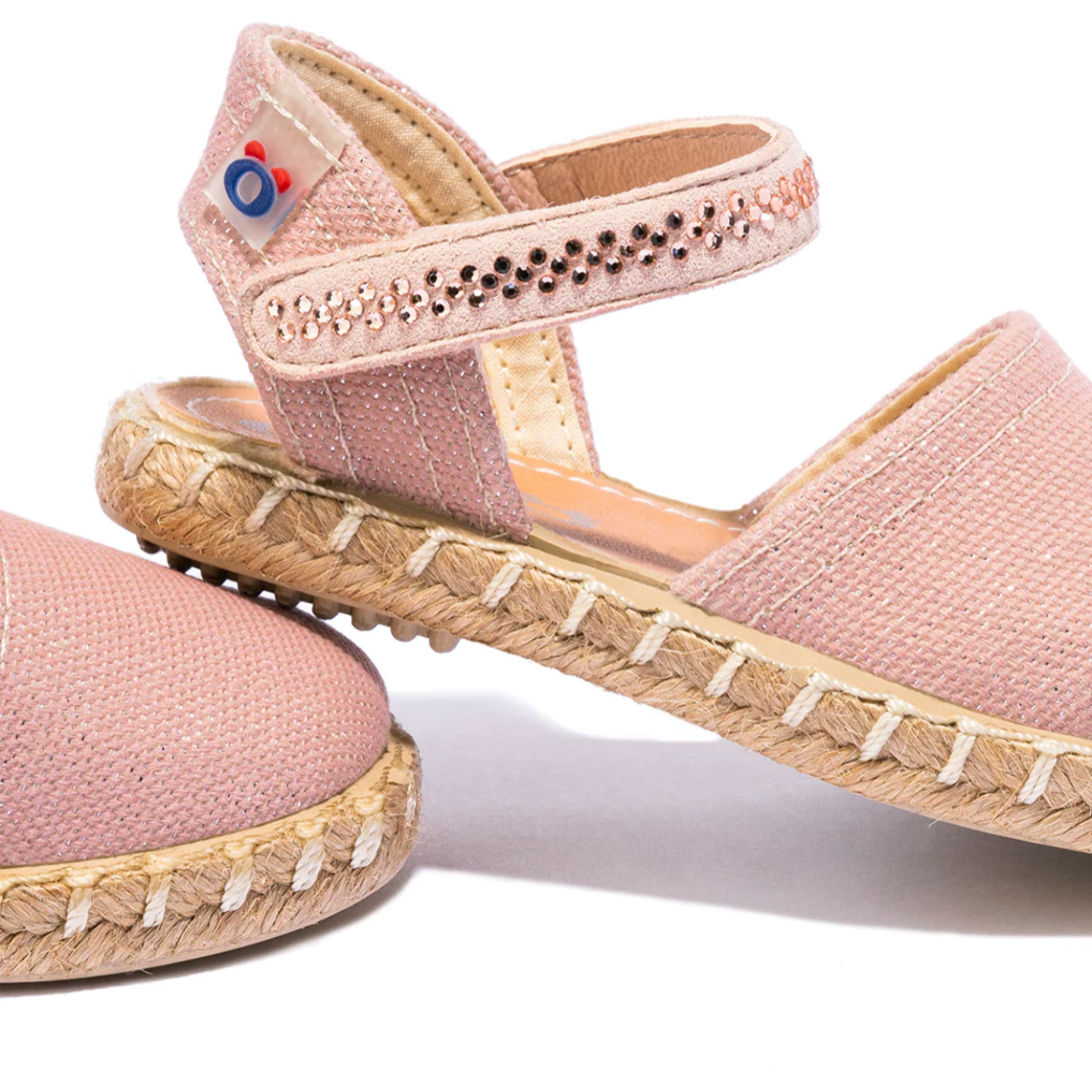 Conguitos - Sandali estivi in juta con zeppa per bambina comodi