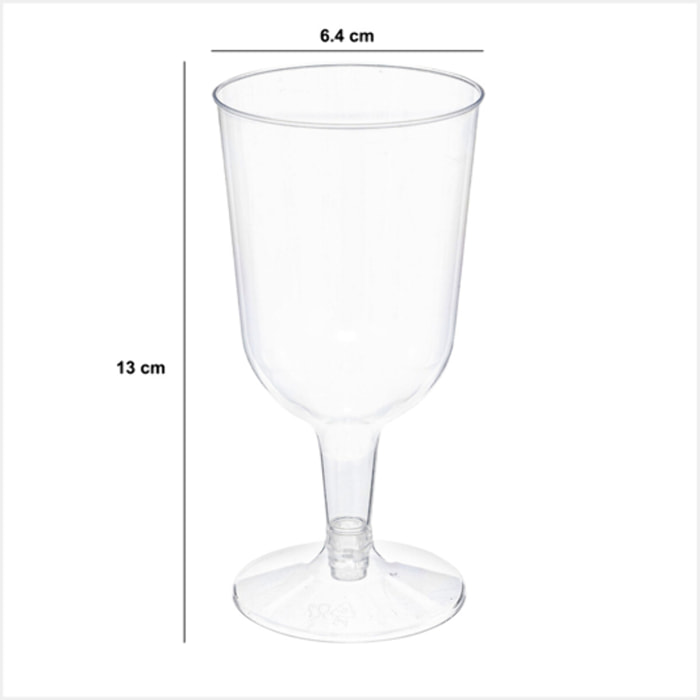 12 verres à vin réutilisables "Cocktail" 15cl