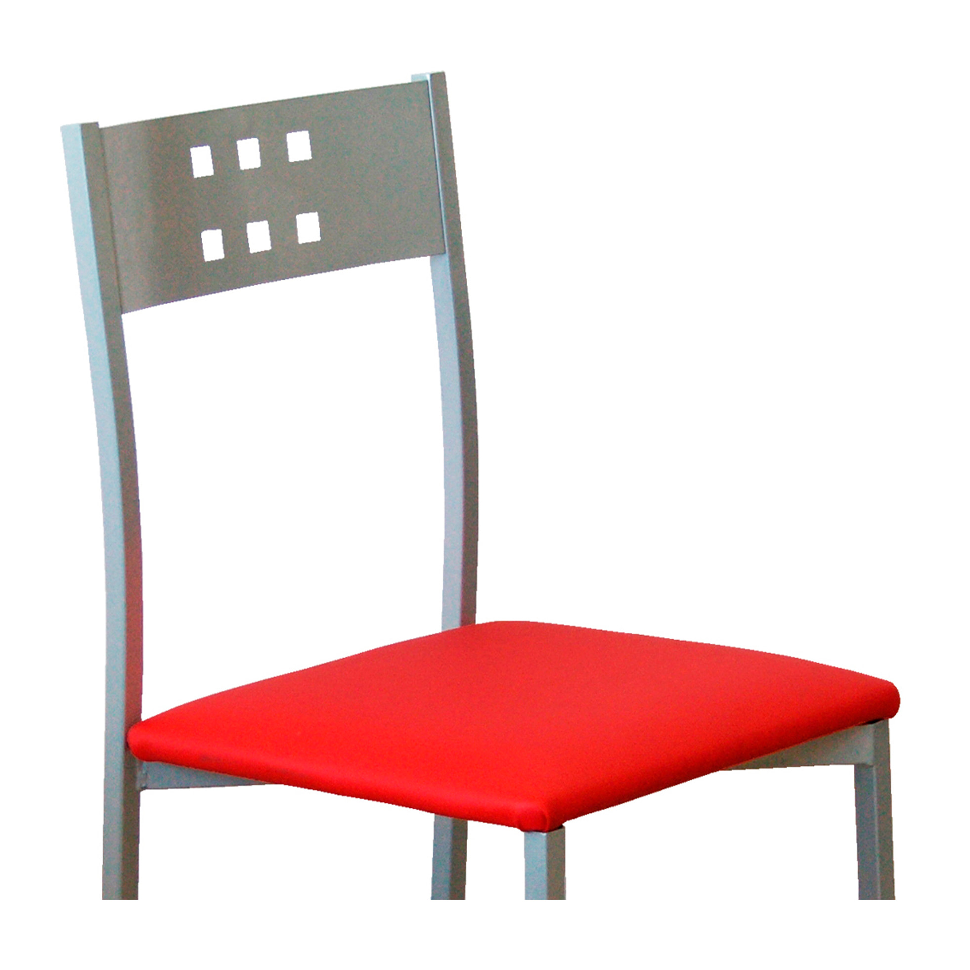 Set de 4 sillas – Polipiel lisa con diseño minimalista