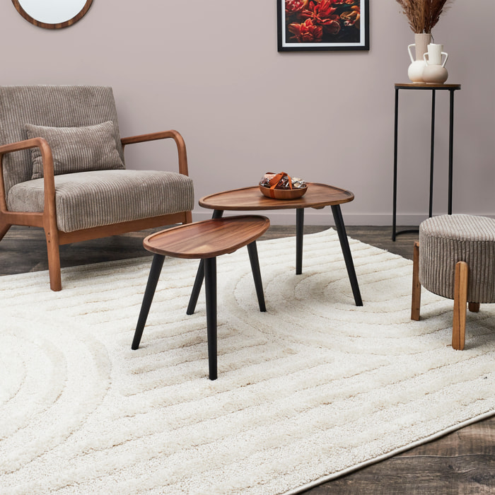 Table Gigogne Galet X2