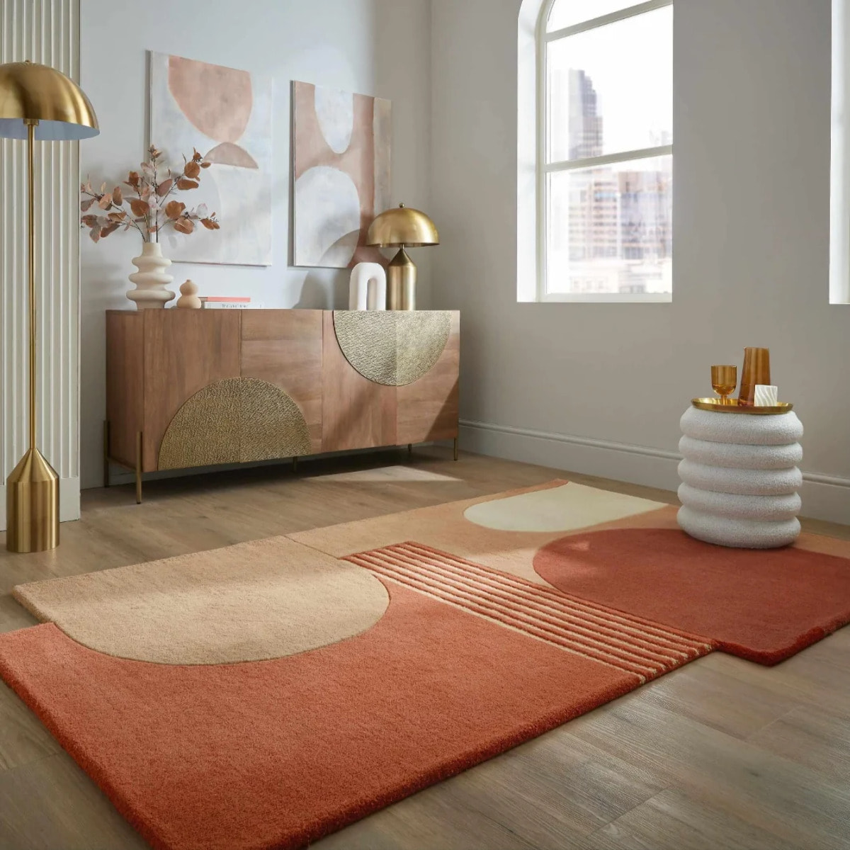 Tapis pure laine LOZENGE