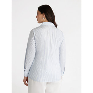 Fiorella Rubino - Camicia a righe - Azzurro