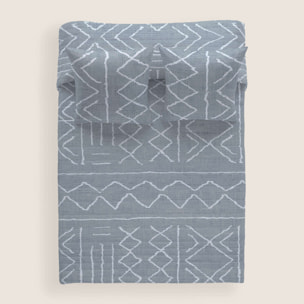Colcha Bouti Estampada - 2/3 Piezas - 100% Poliéster - Microfibra - 70 gr/m² - Nauek Grey