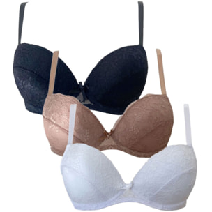 3 Reggiseni Donna Coconuda Art. Gardenia Coppa B