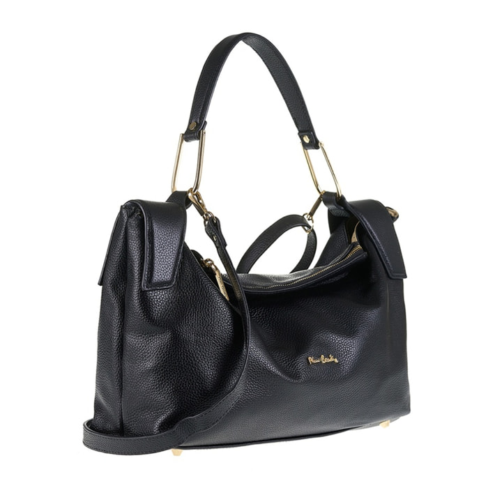 Borsa a spalla da donna Made in Italy - Modello Erisma Lux - 100% pelle - 39.0 x 23.0 x 12.0 cm