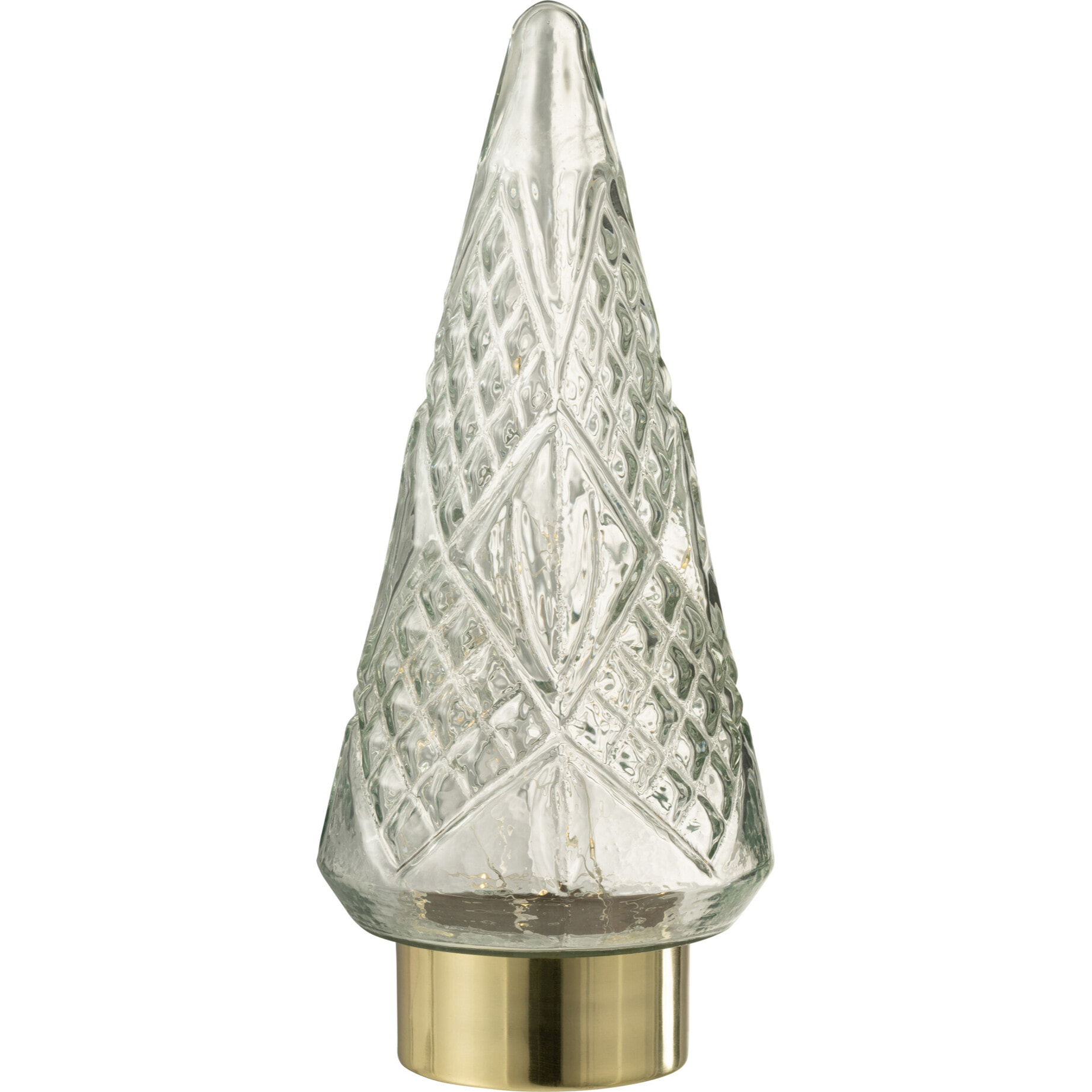 J-Line décoration sapin de Noël - verre - transparent - medium - LED