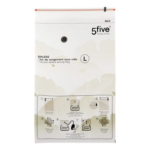 Lot de 5 sacs de rangement sous vide Airless