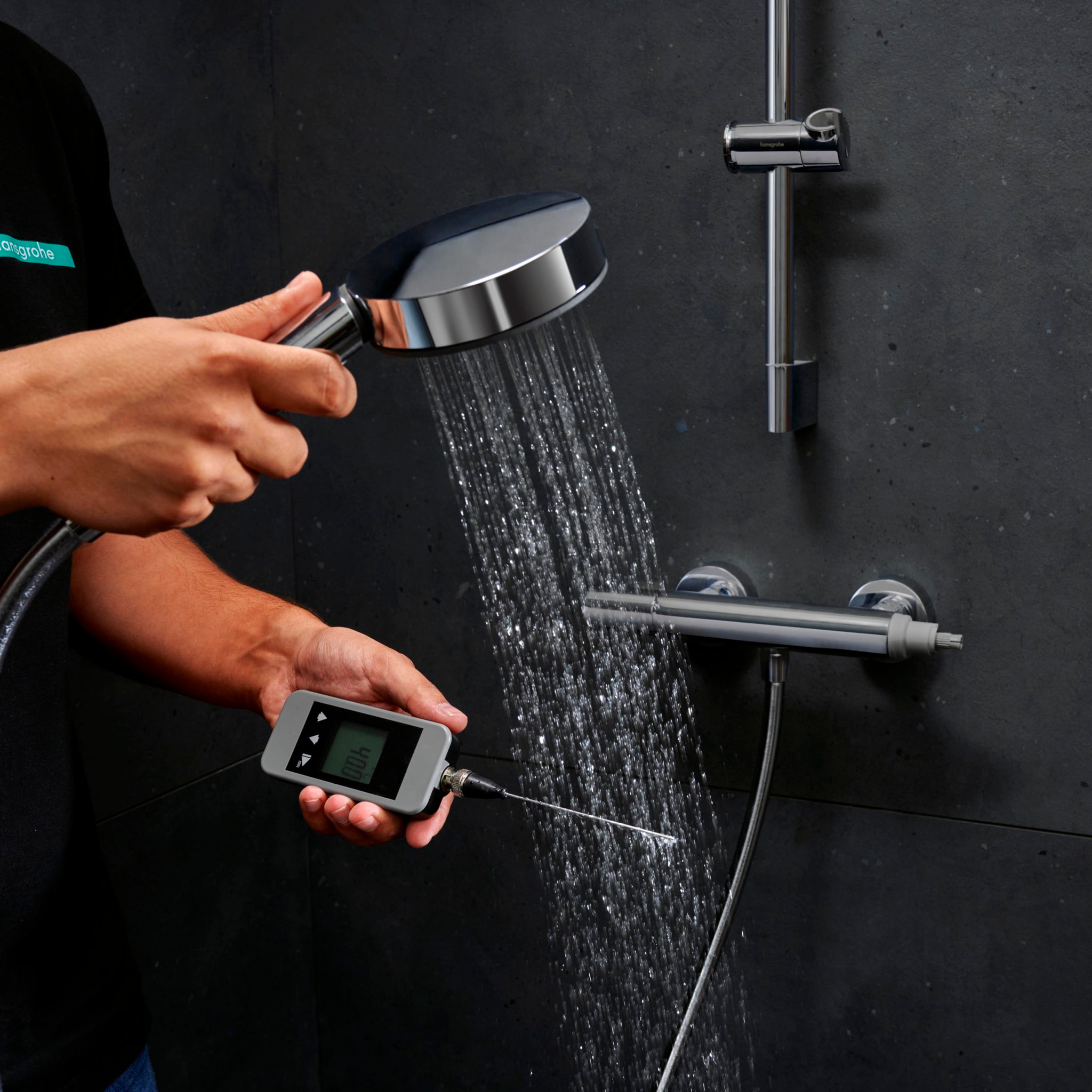 Mitigeur thermostatique douche C3 Ecostat Fine, Chromé