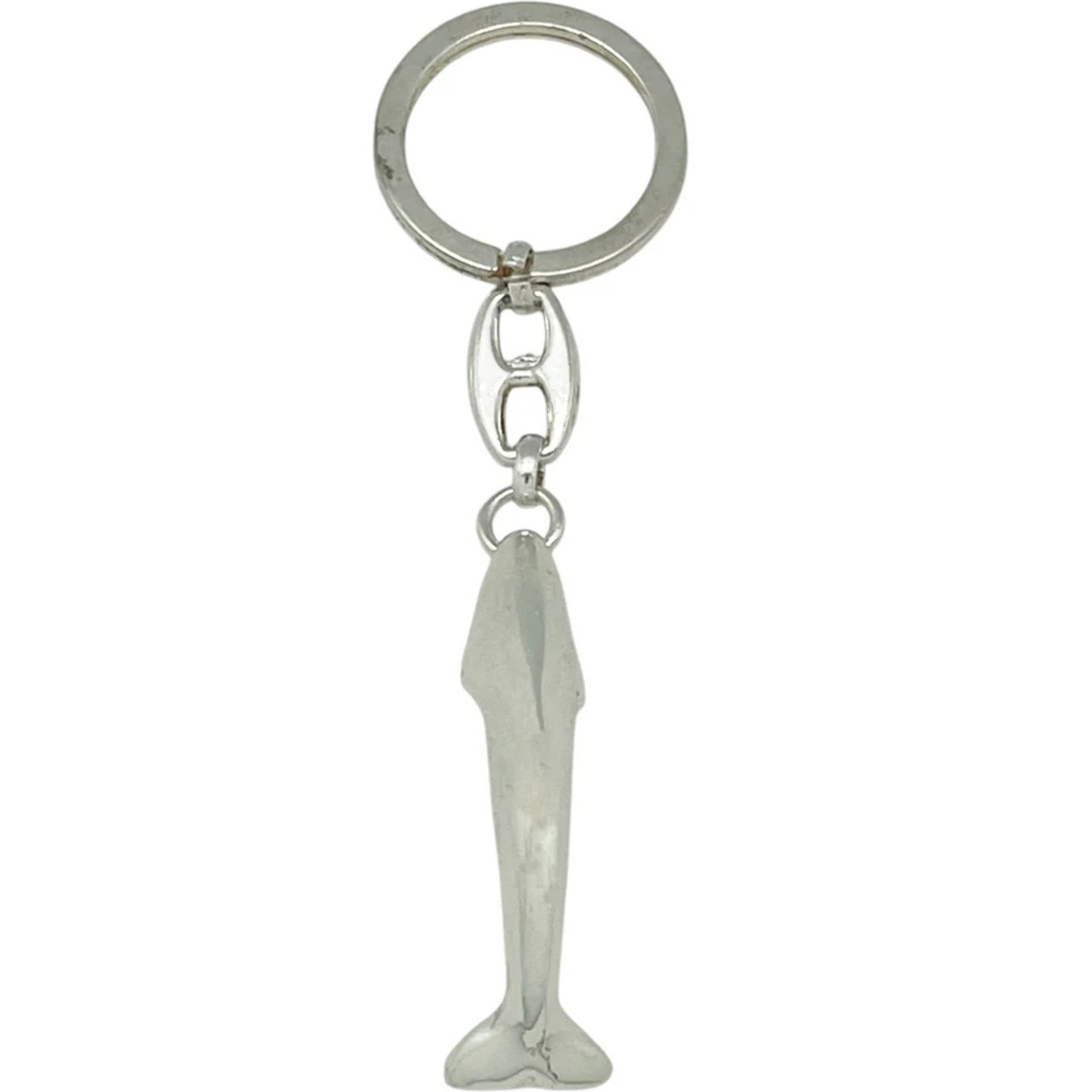 Llavero Delfín en plata chapado