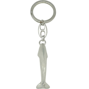 Llavero Delfín en plata chapado