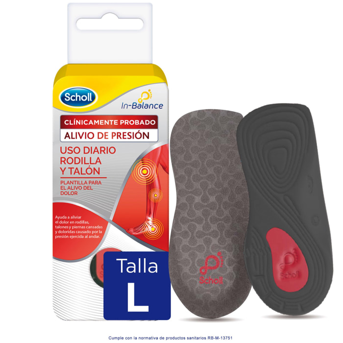 PACK SCHOLL PLANTILLA IN-BALANCE ALIVIO DOLOR ROD&TALON L 2 PARES