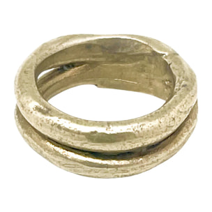 Anillo single Duplo dorado chapado latón