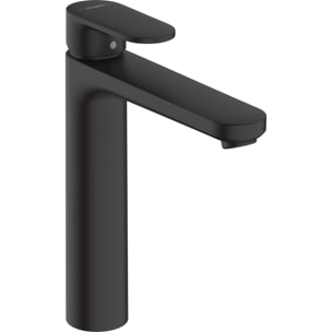 Mitigeur lavabo Vernis Blend 190 noir mat sans tirette ni vidage