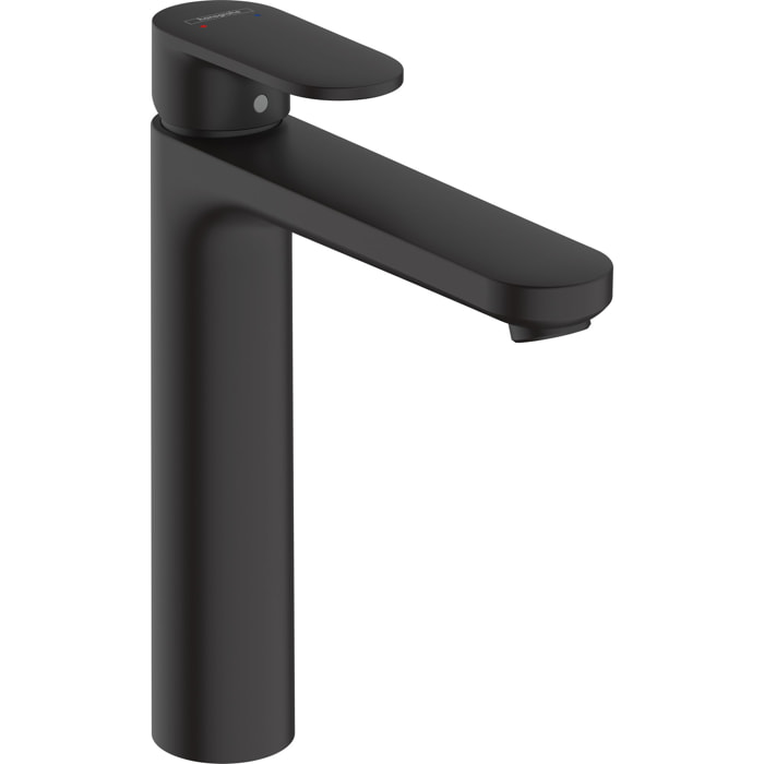 Mitigeur lavabo Vernis Blend 190 noir mat sans tirette ni vidage