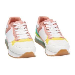 Zapatillas blanco amarillo