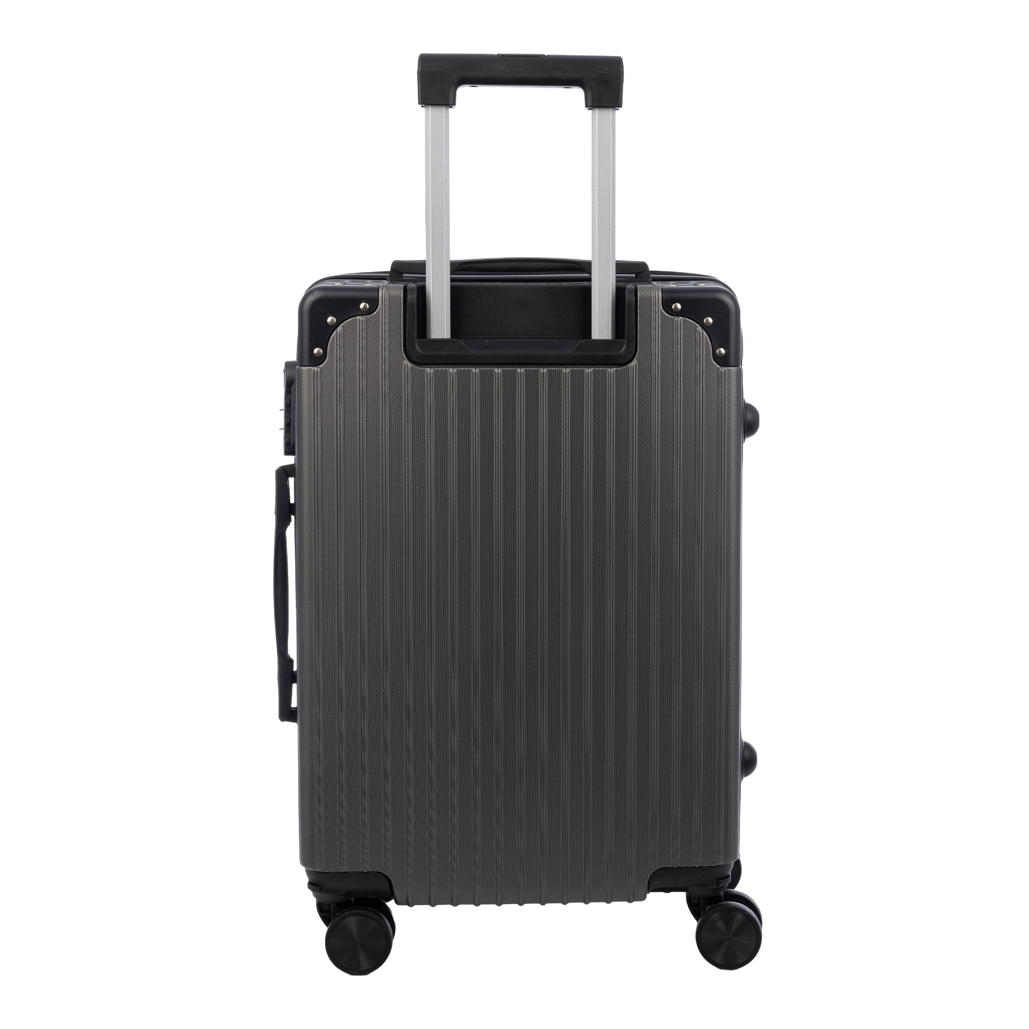 Set di 3 valigie Trolley, in materiale leggero ABS ad alta resistenza con angoli rinforzati. Chiusura numerica e 4 ruote doppie rimovibili e girevoli a 360°.