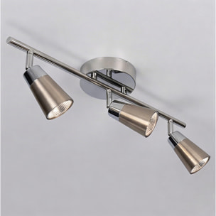 Forlight Proyector Ip20 Vitro Triplex Led 15W 3000K Cromo 1346Lm