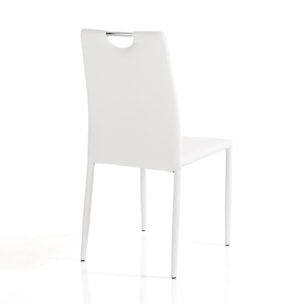 Tomasucci Lot de 4 Chaises SARA BLANCHES