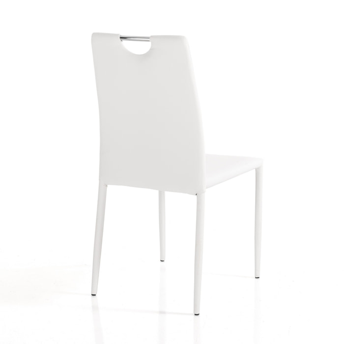 Tomasucci Lot de 4 Chaises SARA BLANCHES