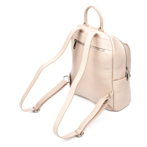 Albinea bolso mochila de mujer. Piel auténtica acabado Dollaro.