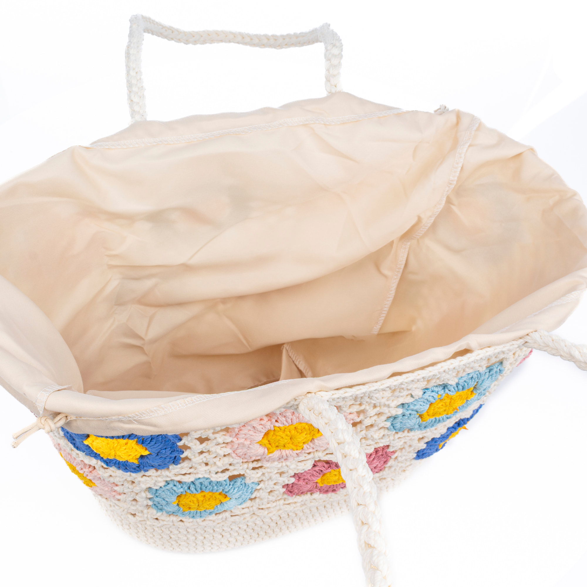Belbo Bolso de hombro Mujer. Fabricaco en algodón tejido artesanal a mano.