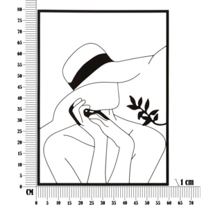 PANNELLO IN FERRO ELEGANT -B- CM 60X1X80