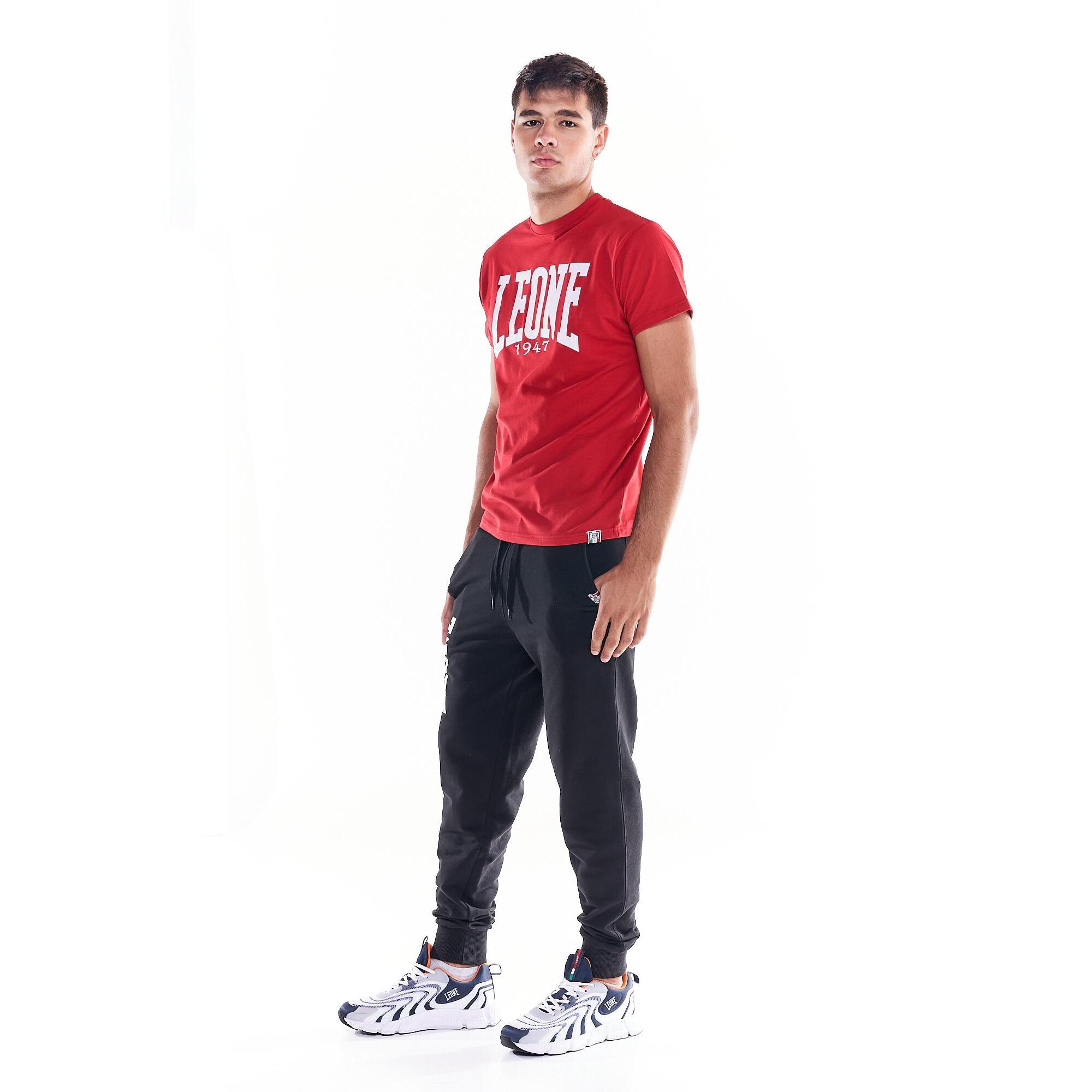 Camiseta básica de algodón de manga corta para hombre Leone