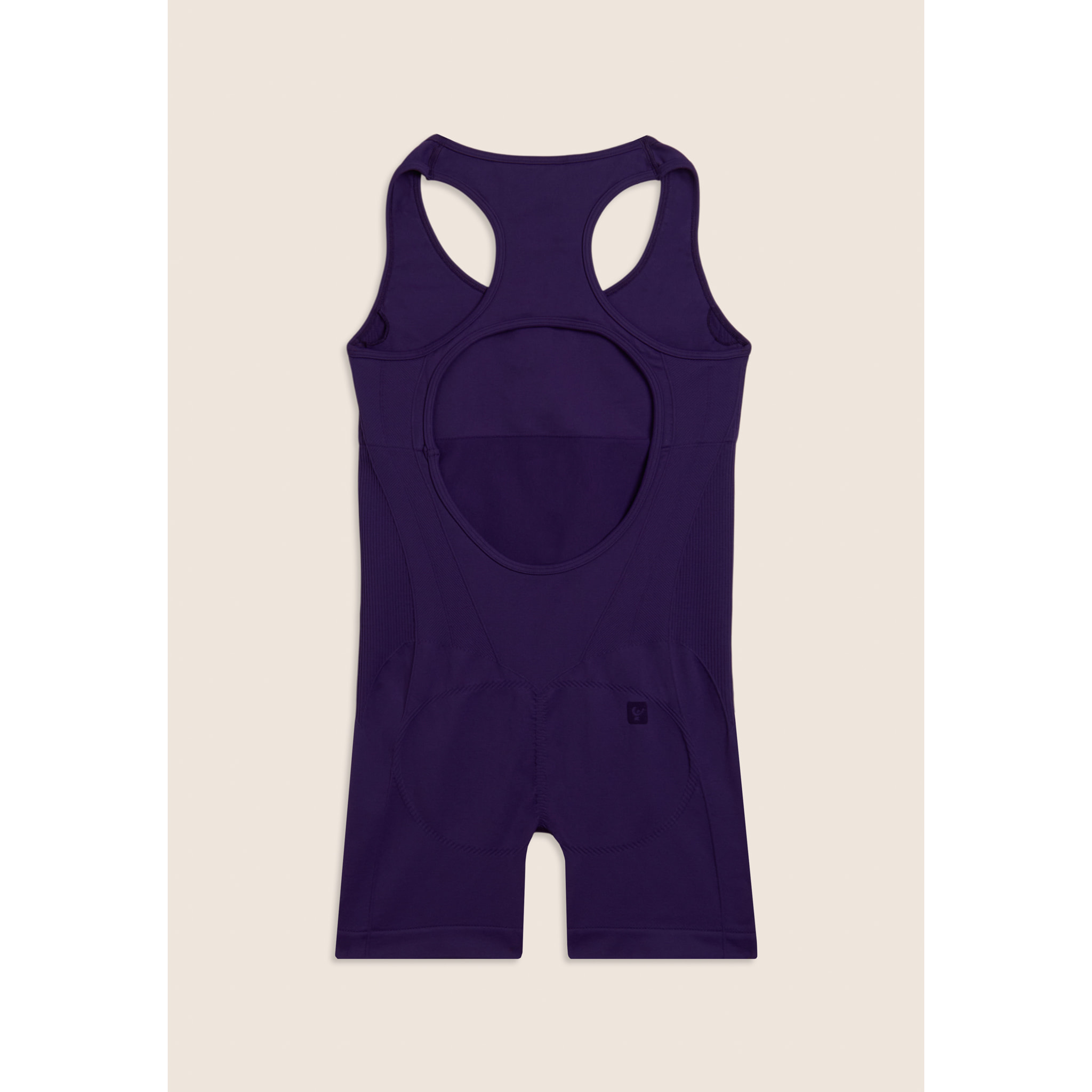 Tuta Jumpsuit Seamless Short con cut-out sulla schiena